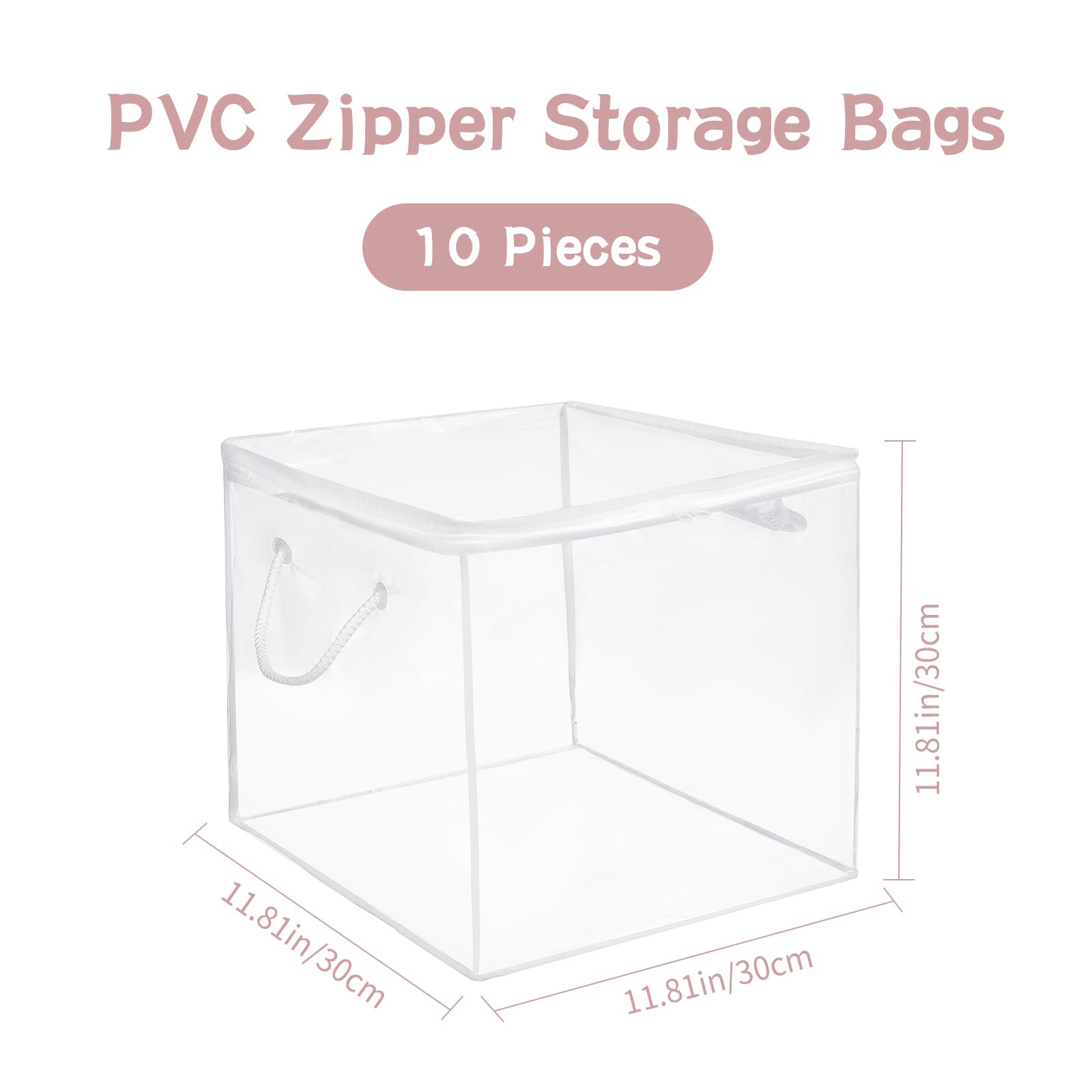 Remittur transparent PVC material lets you see contents instantly.