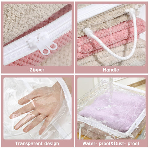 Remittur waterproof and dustproof bags protect garments from moisture and dust.