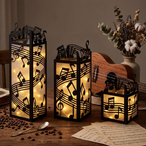 Renbuzhu paper musical-note boxes ready for display