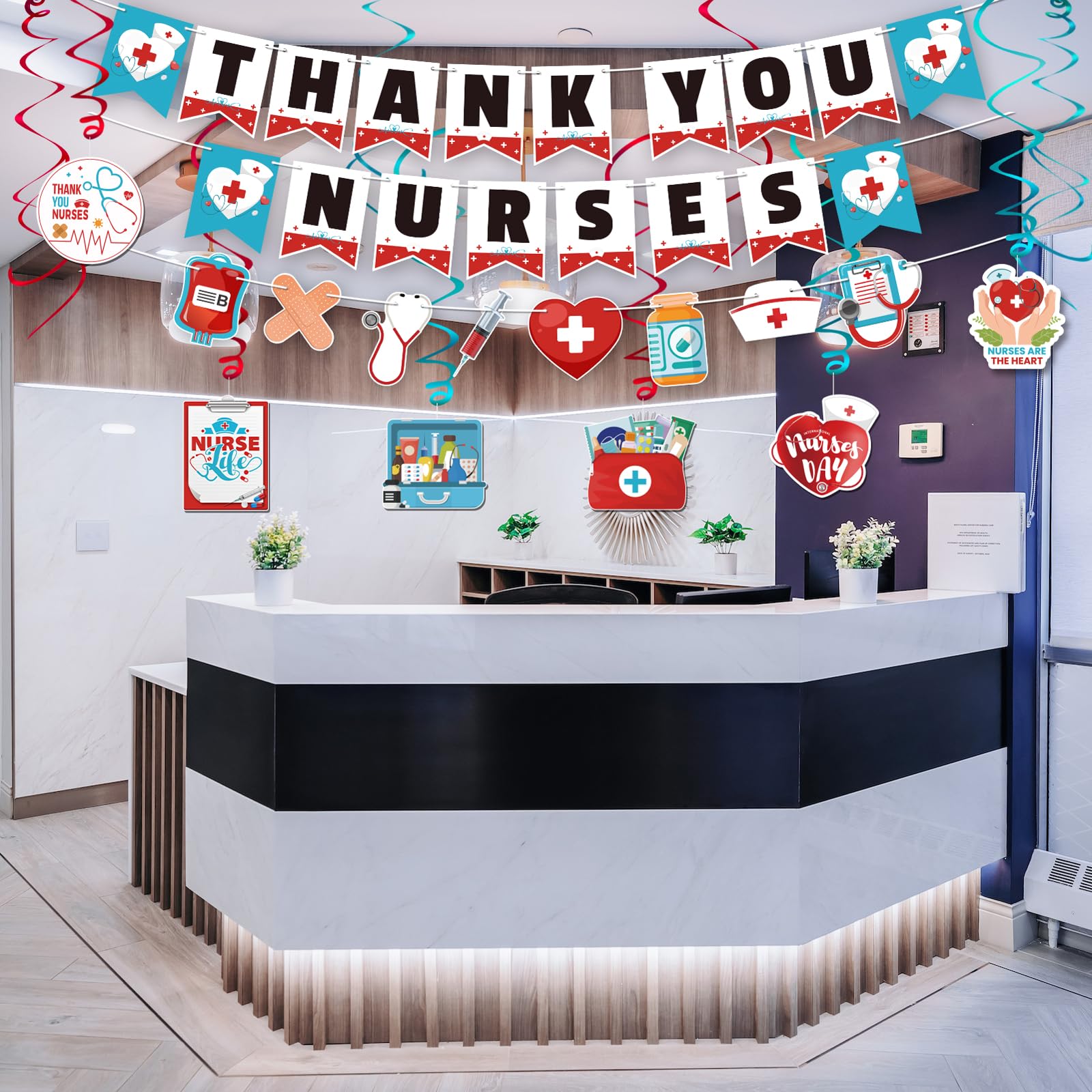 Renbuzhu RN-themed party decorations ready for celebration