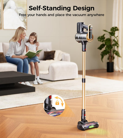 RENDOW 6-in-1 accessories expand cleaning to stairs, upholstery, and car interiors.
