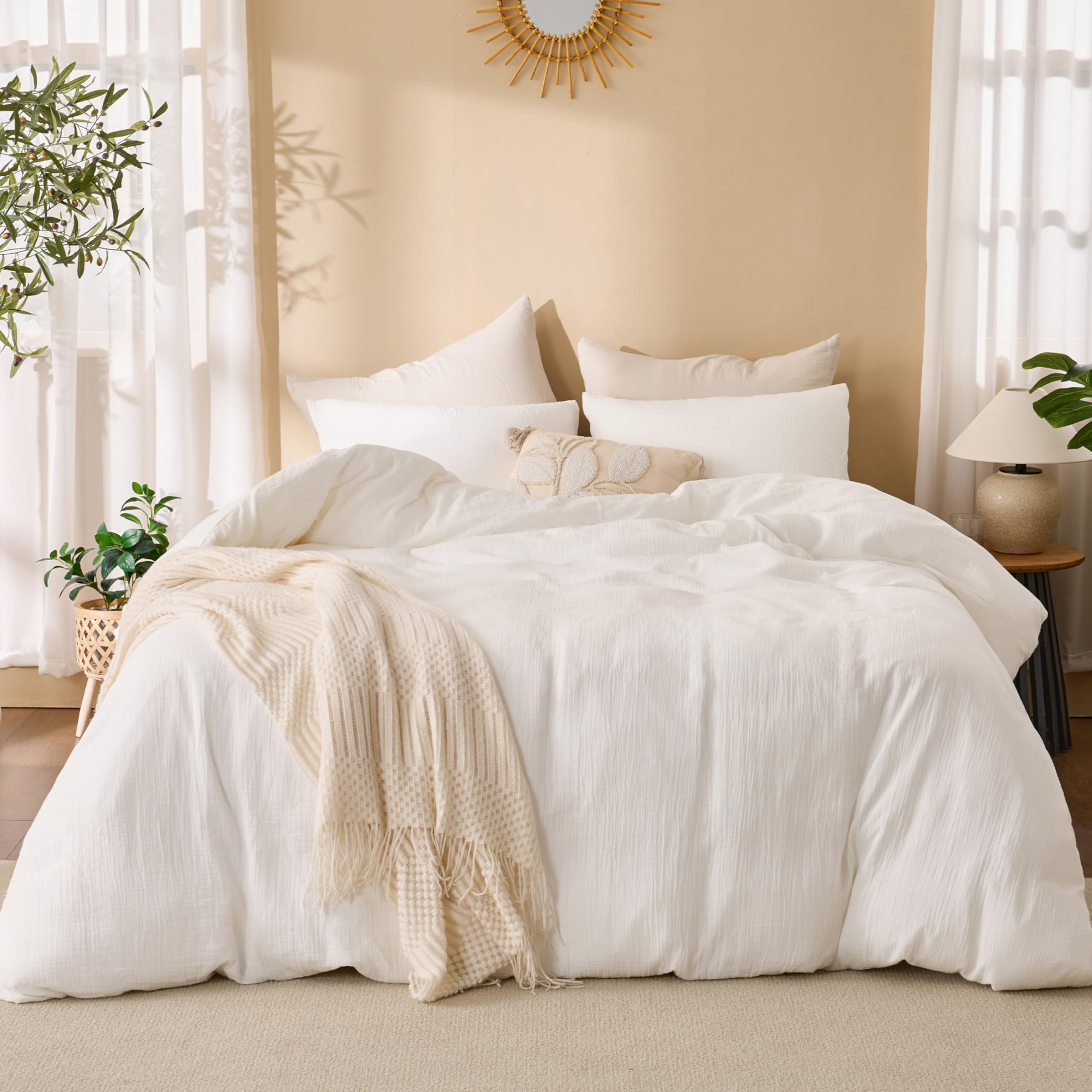 Linen-like Renewroots texture adds timeless elegance to bedtime setup