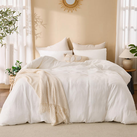 Linen-like Renewroots texture adds timeless elegance to bedtime setup