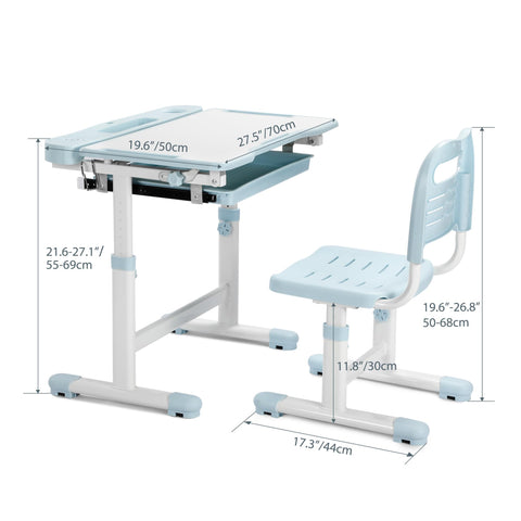 Rengue sturdy MDF desk with steel legs designed for long-term use.