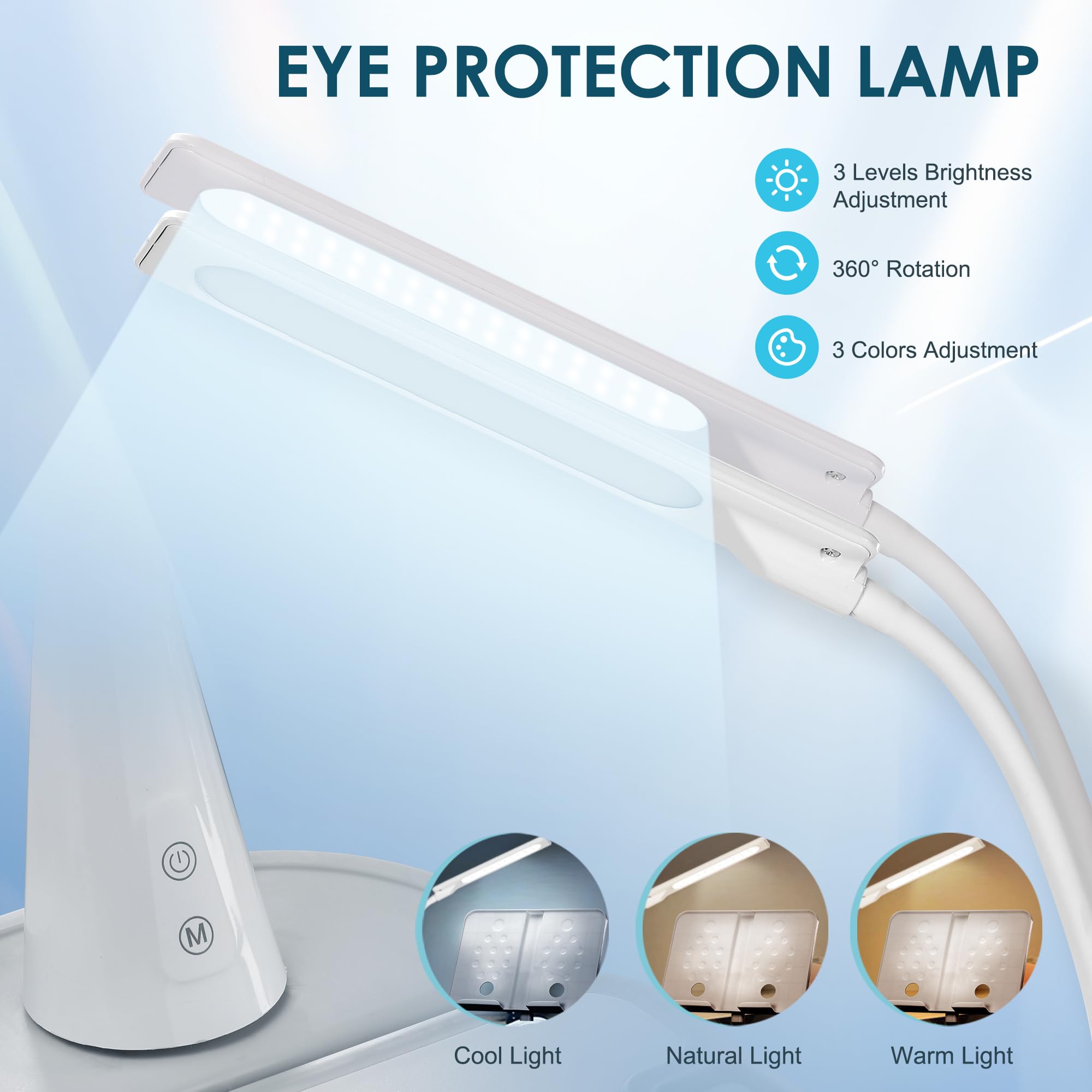 Rengue detachable LED lamp provides adjustable brightness