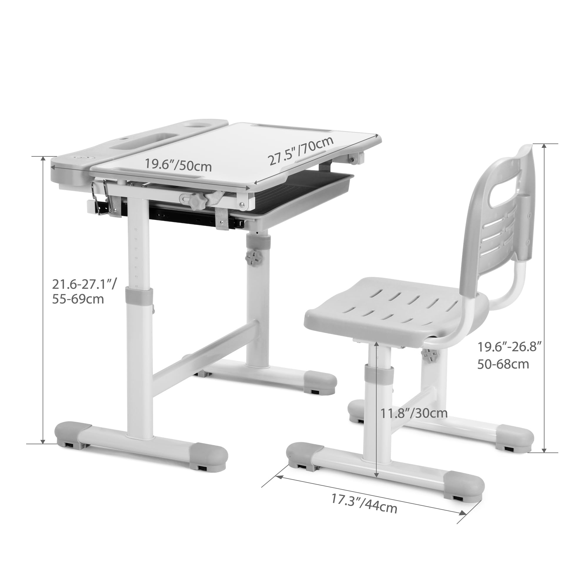 Rengue sturdy MDF desktop and steel legs for lasting use