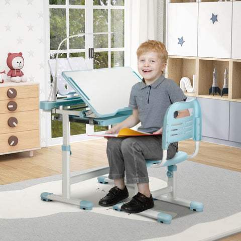 Rengue tiltable desk desktop up to 55 degrees for comfortable writing.