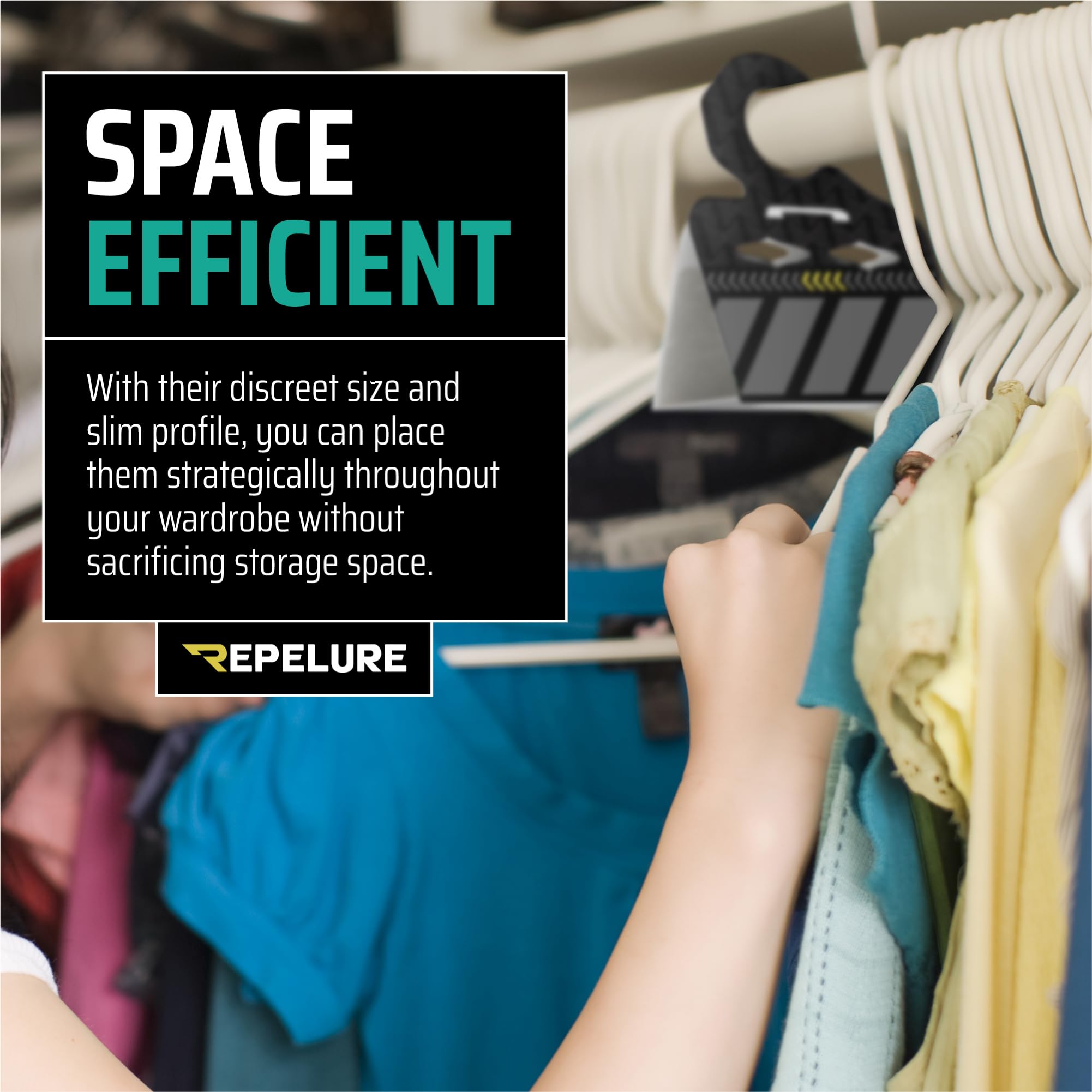 Repelure easy setup unwrap fold and hang for quick placement