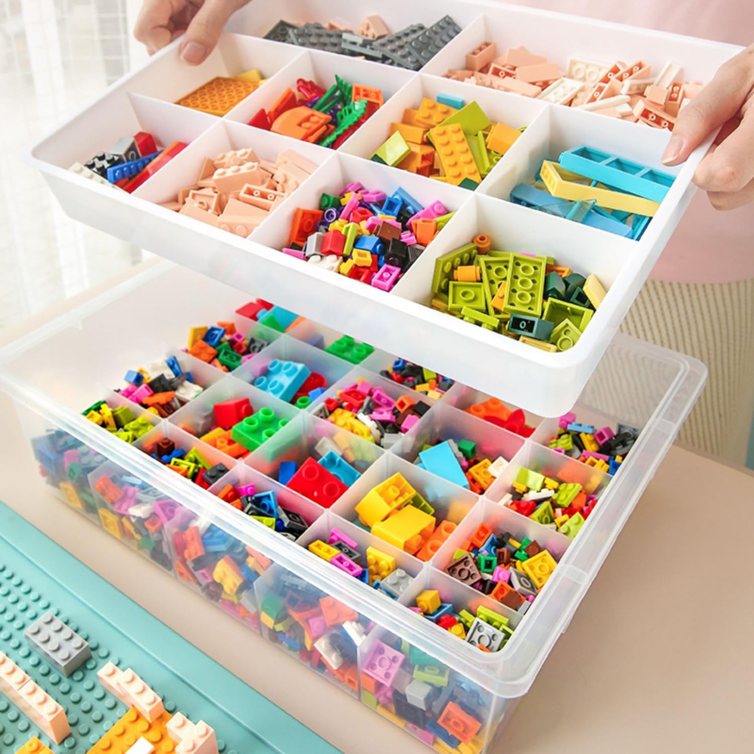 REPOSEX transparent compartments enable quick visibility of contents.