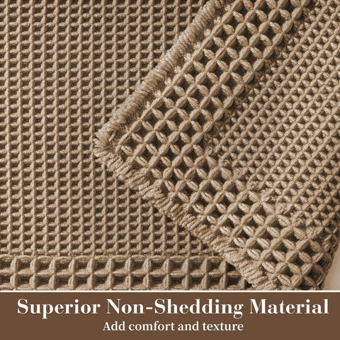 RESARE absorbent waffle mat soaks up water quickly after showers.
