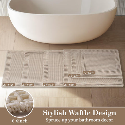 RESARE rug is machine-washable for effortless cleaning and long-lasting freshness