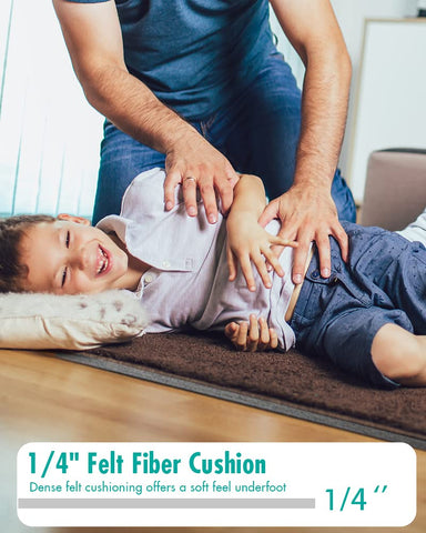 RESARE cushiony rug pad reduces footstep noise with 3D-VOF technology