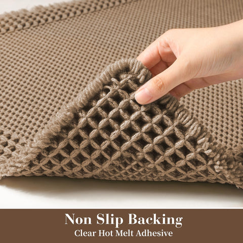 RESARE soft 3D waffle design bath mat cushions feet when stepping out