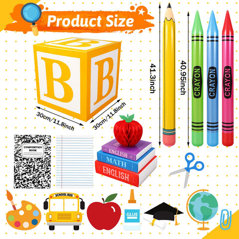 Resholder book boxes showcase classroom vibes for an engaging party table