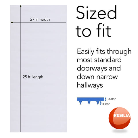 RESILIA durable vinyl protects carpets from spills and wear