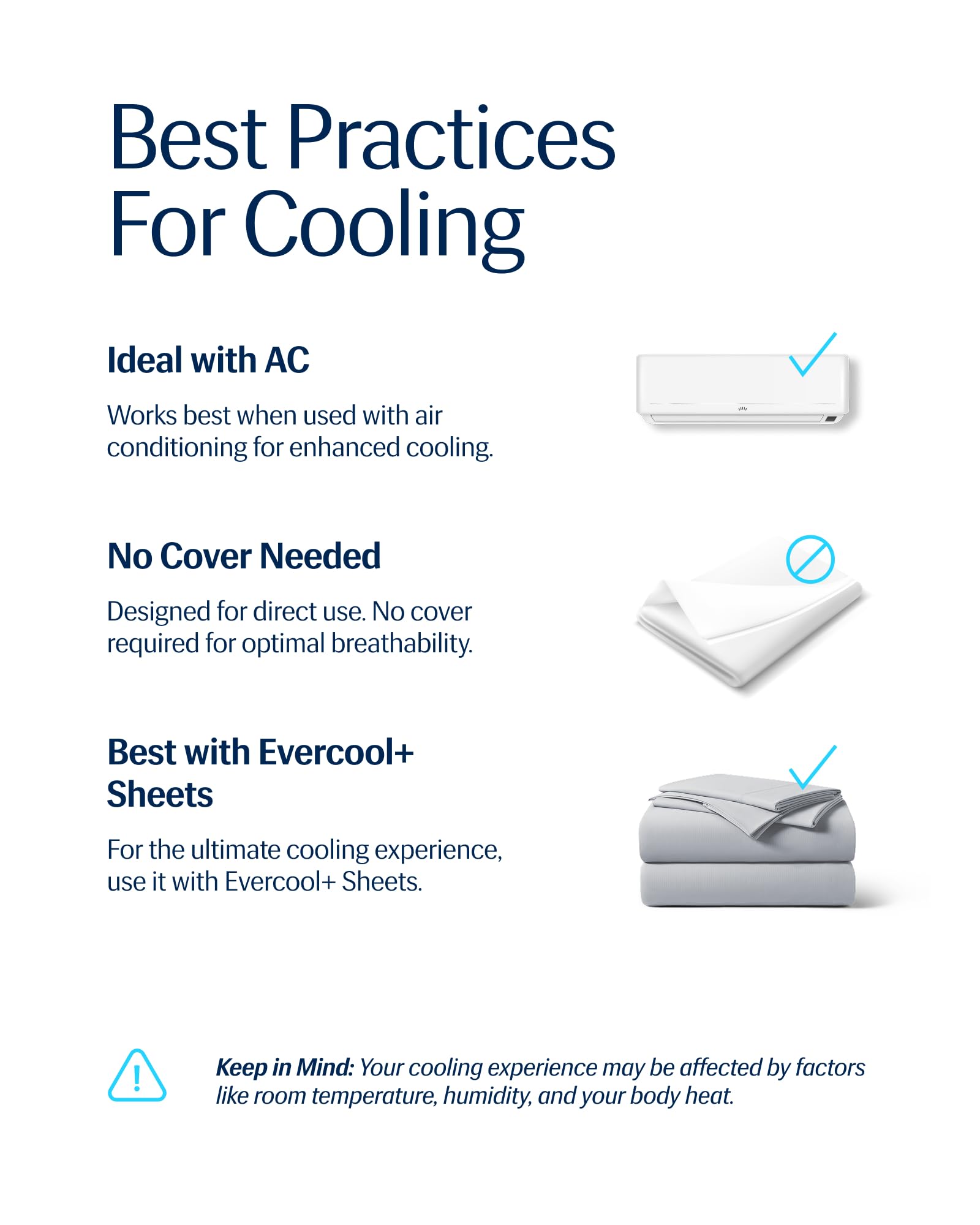 REST Evercool blanket pictured with soft drape and cooling feel.