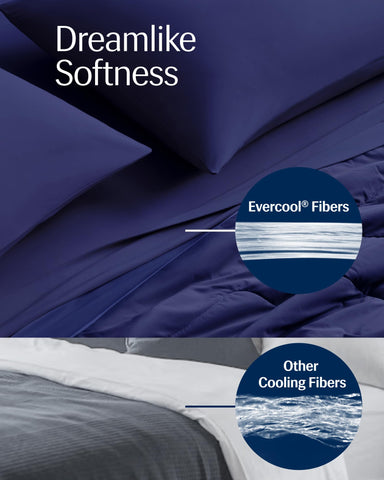 REST Evercool on bed shows relaxed drape for easy styling