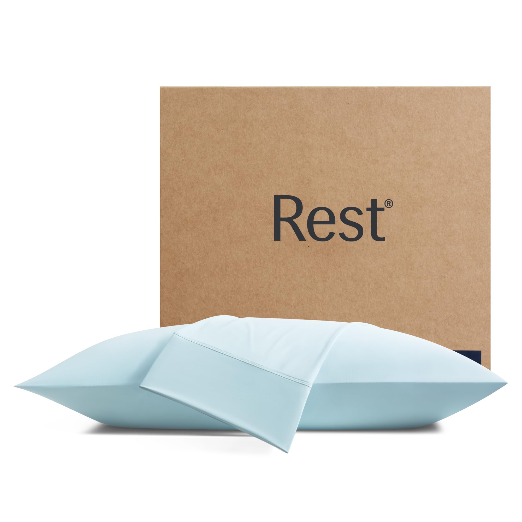REST Evercool+ cooling pillowcase shows cooling fabric for refreshed sleep