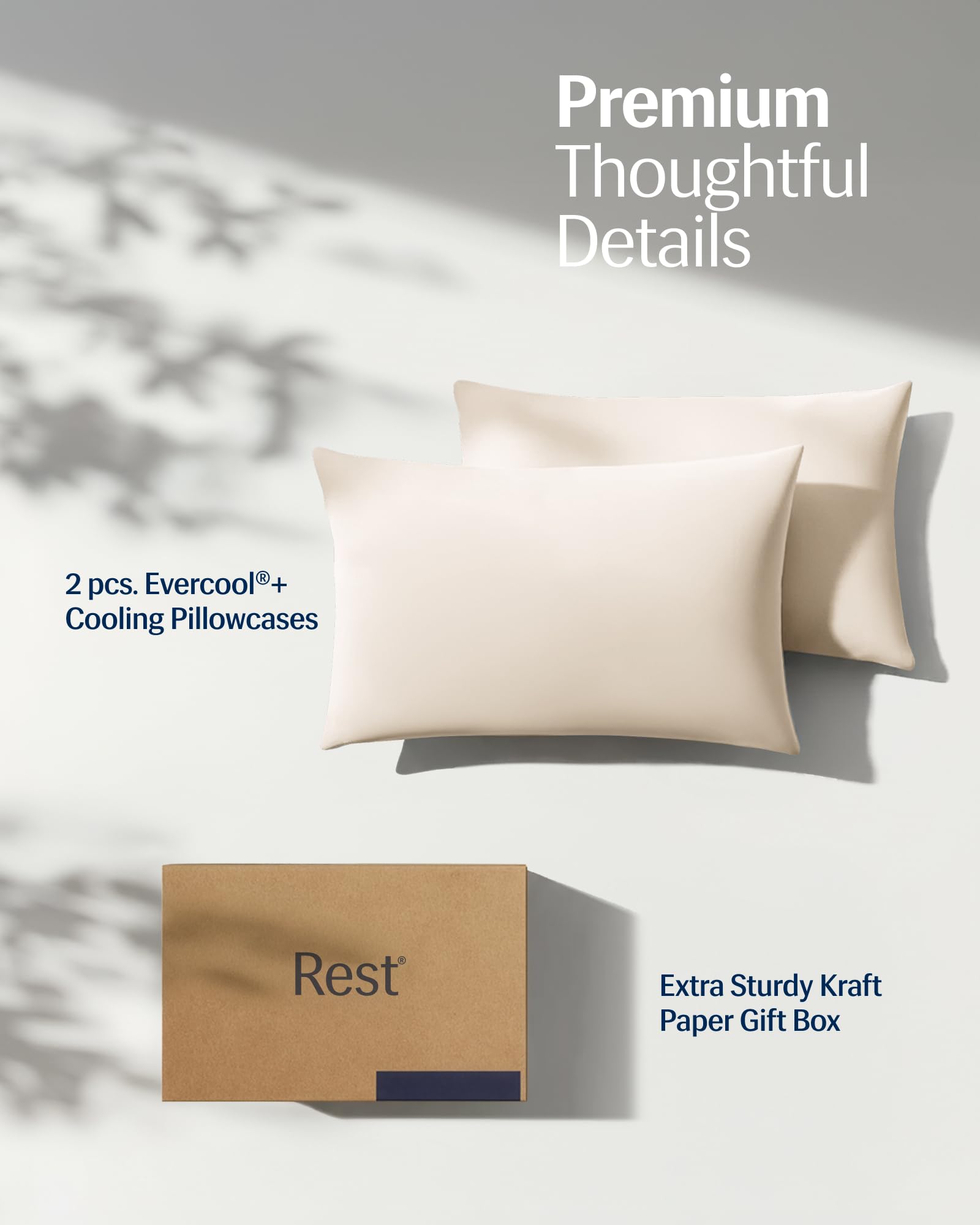 REST Evercool+ pillowcase ideal for hot sleepers with instant cooling