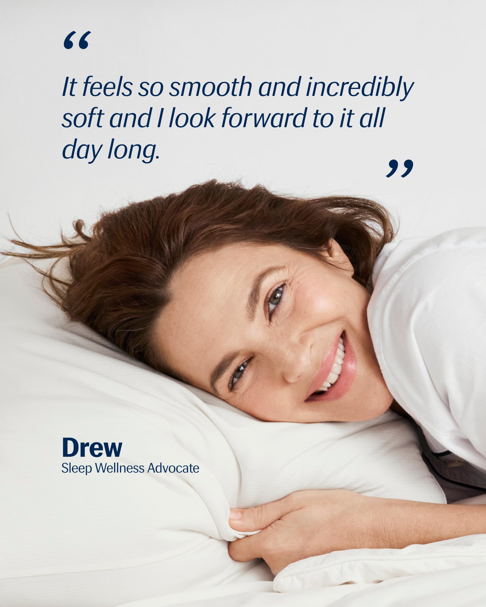 REST Evercool+ king pillowcase side view showing smooth, hair-friendly surface