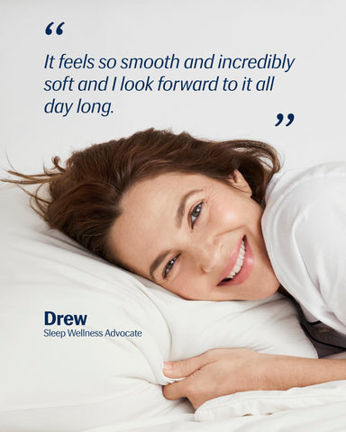 REST Evercool+ king pillowcase side view showing smooth, hair-friendly surface