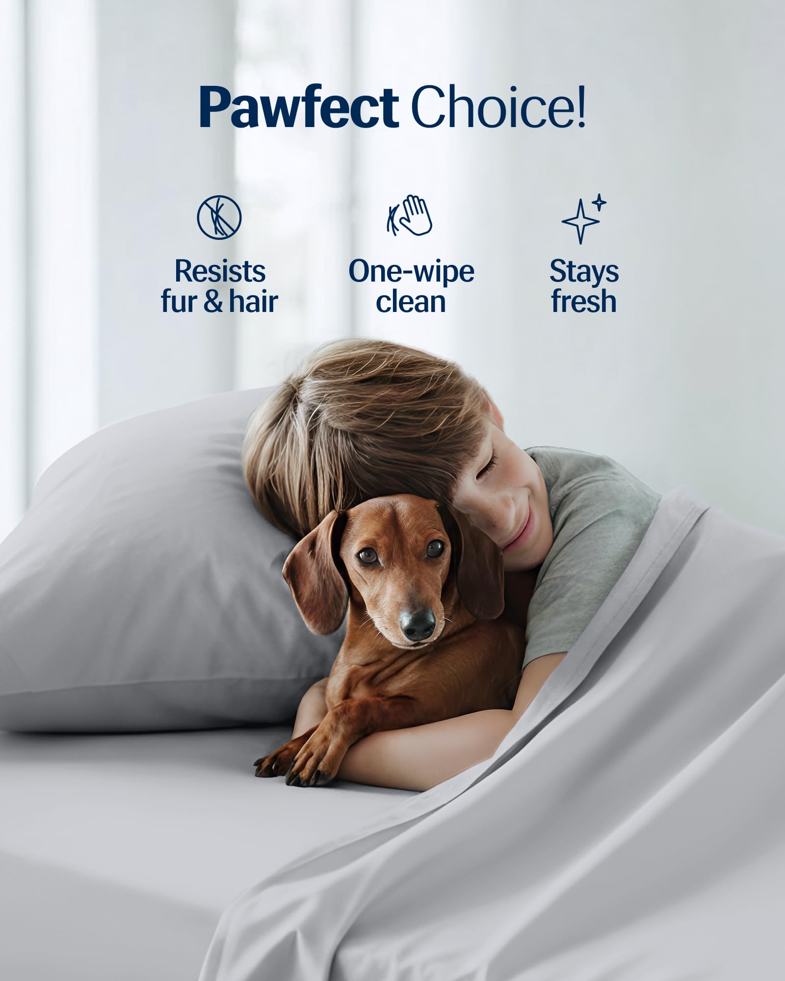 Wrinkle-free surface of REST Evercool+ pillowcase supports smooth skin