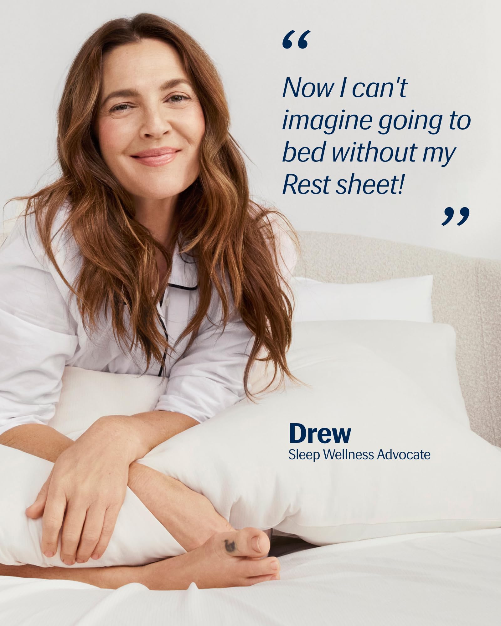 REST Evercool+ pillowcases soft-touch fabric protecting skin and hair during sleep.
