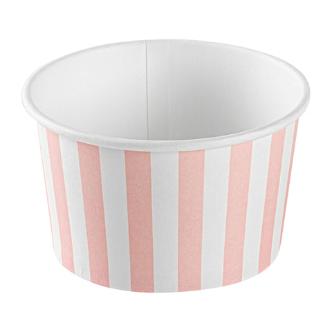 Restaurantware Coppetta 5oz dessert cup side view showing sturdy paper construction.
