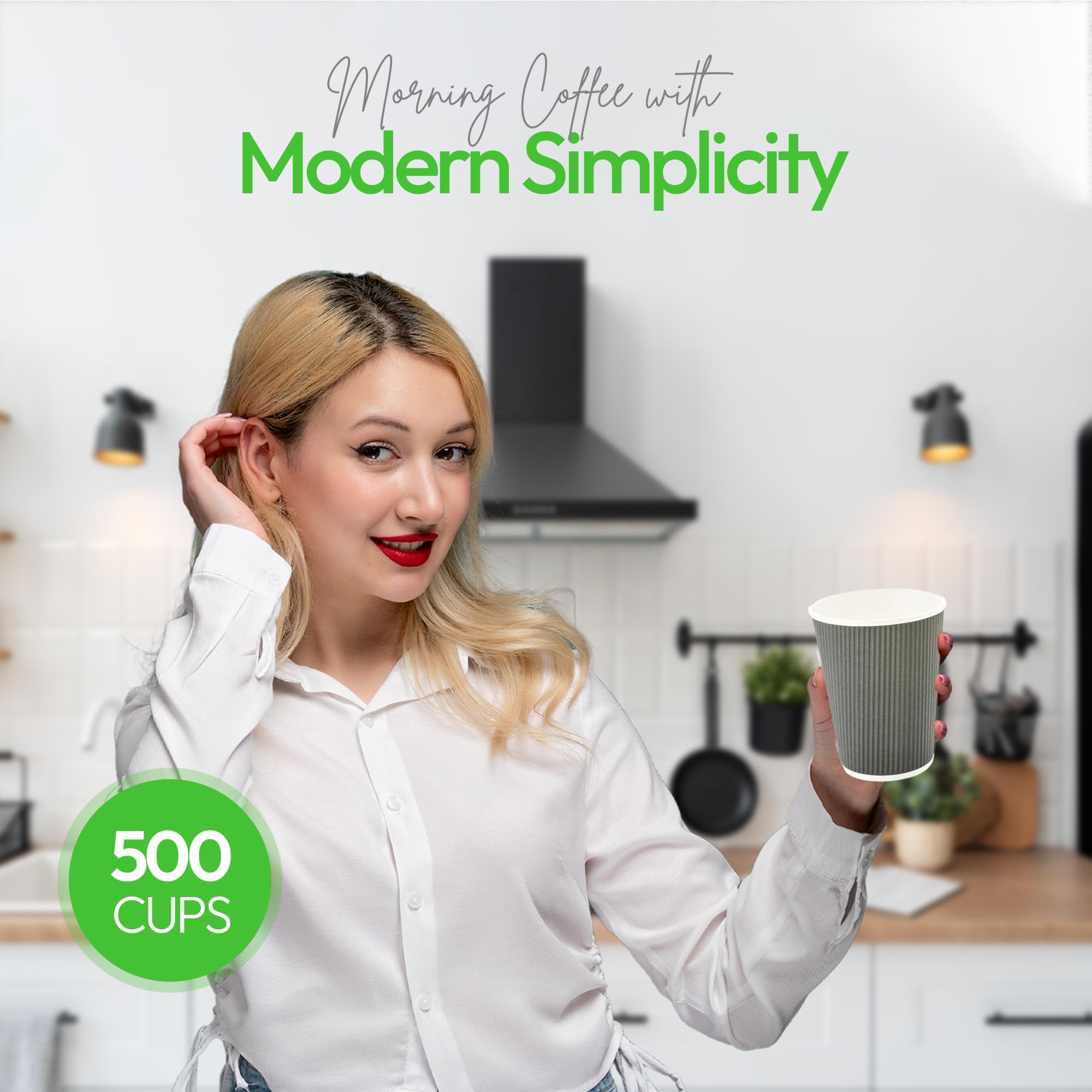Restaurantware Ripple Wall cup adds sleek presentation for cafes.
