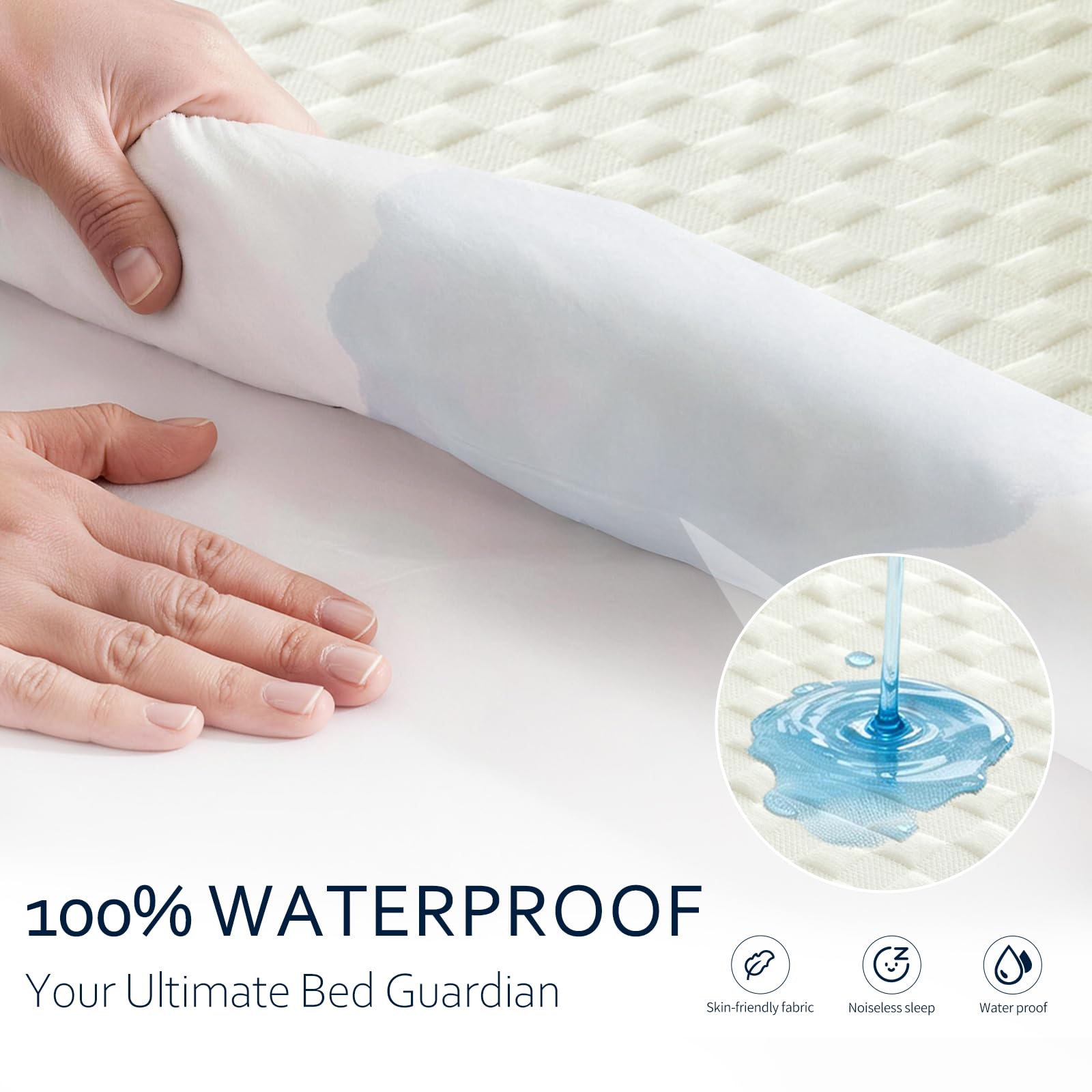 RestTwill 3D air layer with waffle texture promotes cooler, drier nights.