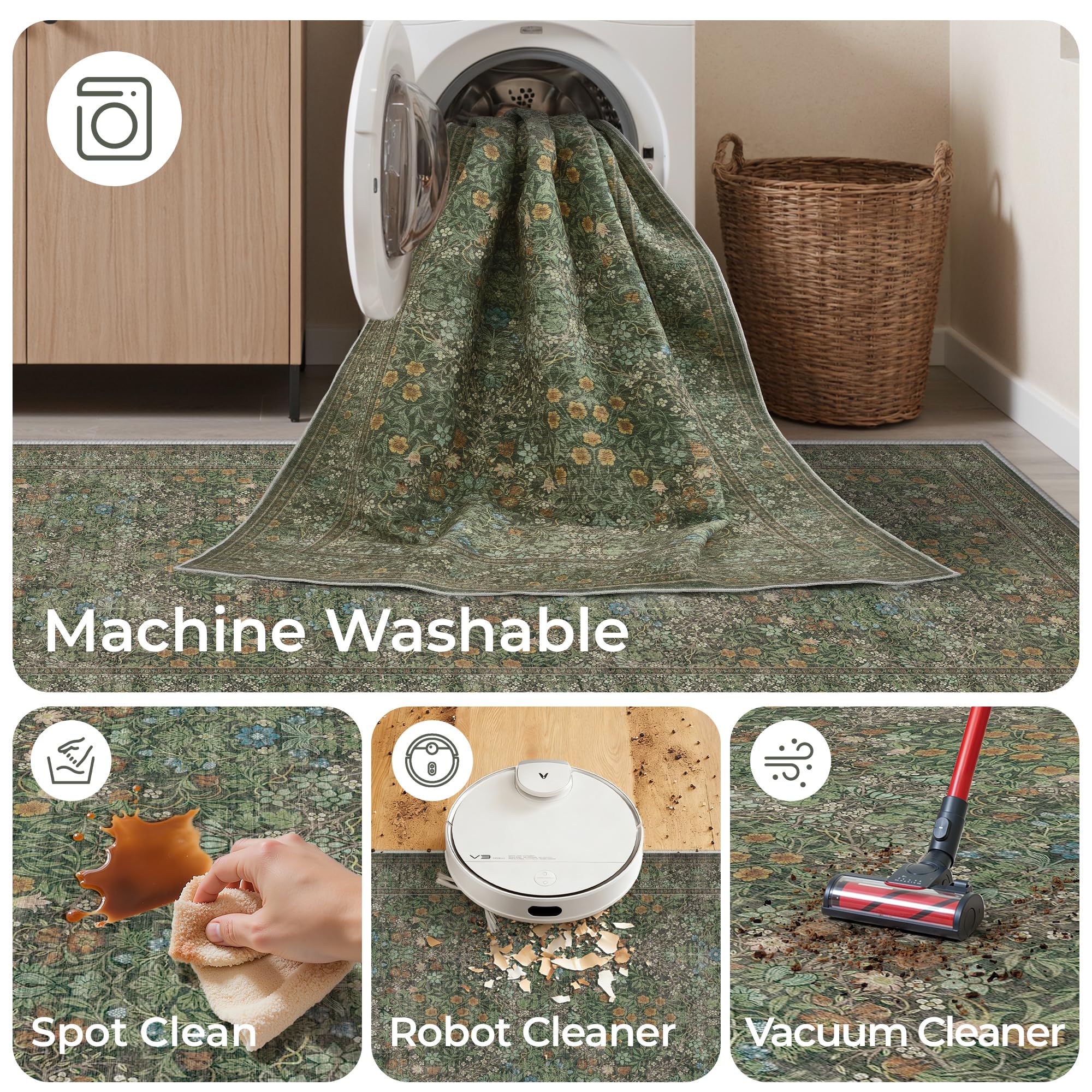 Restydon entryway and bathroom rug soft underfoot for daily comfort.