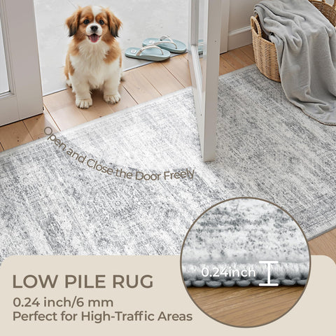 Restydon Rug Runner machine-washable fibers make cleaning quick and simple.
