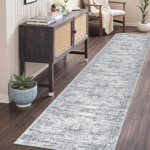 Restydon Rug Runner non-slip backing detail keeps entryways stable and safe.
