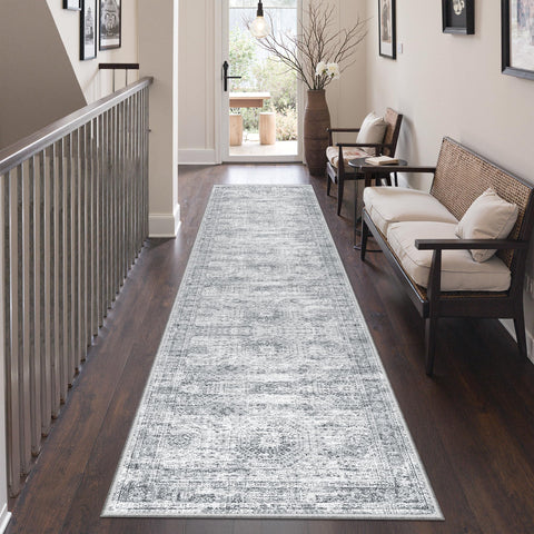 Restydon Rug Runner soft low-pile closeup for a cozy hallway underfoot.