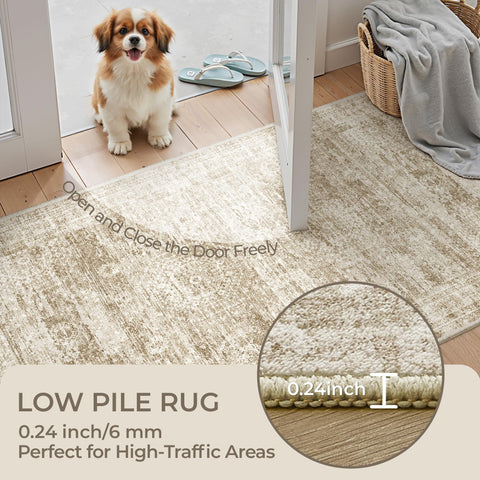 Restydon rug runner in entryway suitable for kitchen transitions and daily use