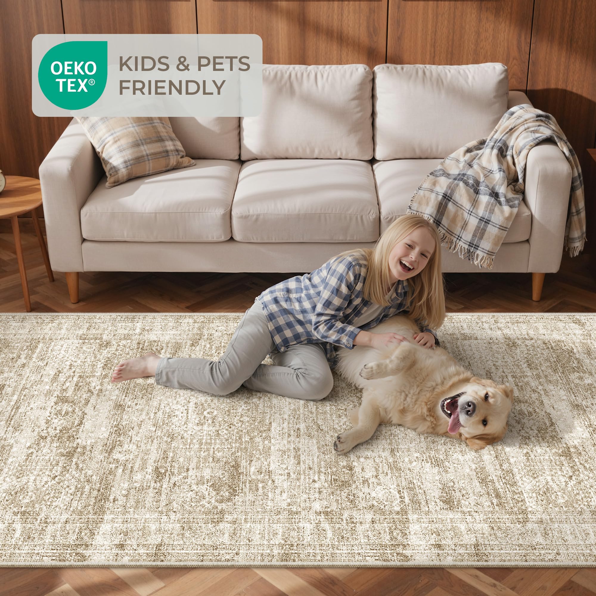 Restydon rug runner machine washable for straightforward maintenance