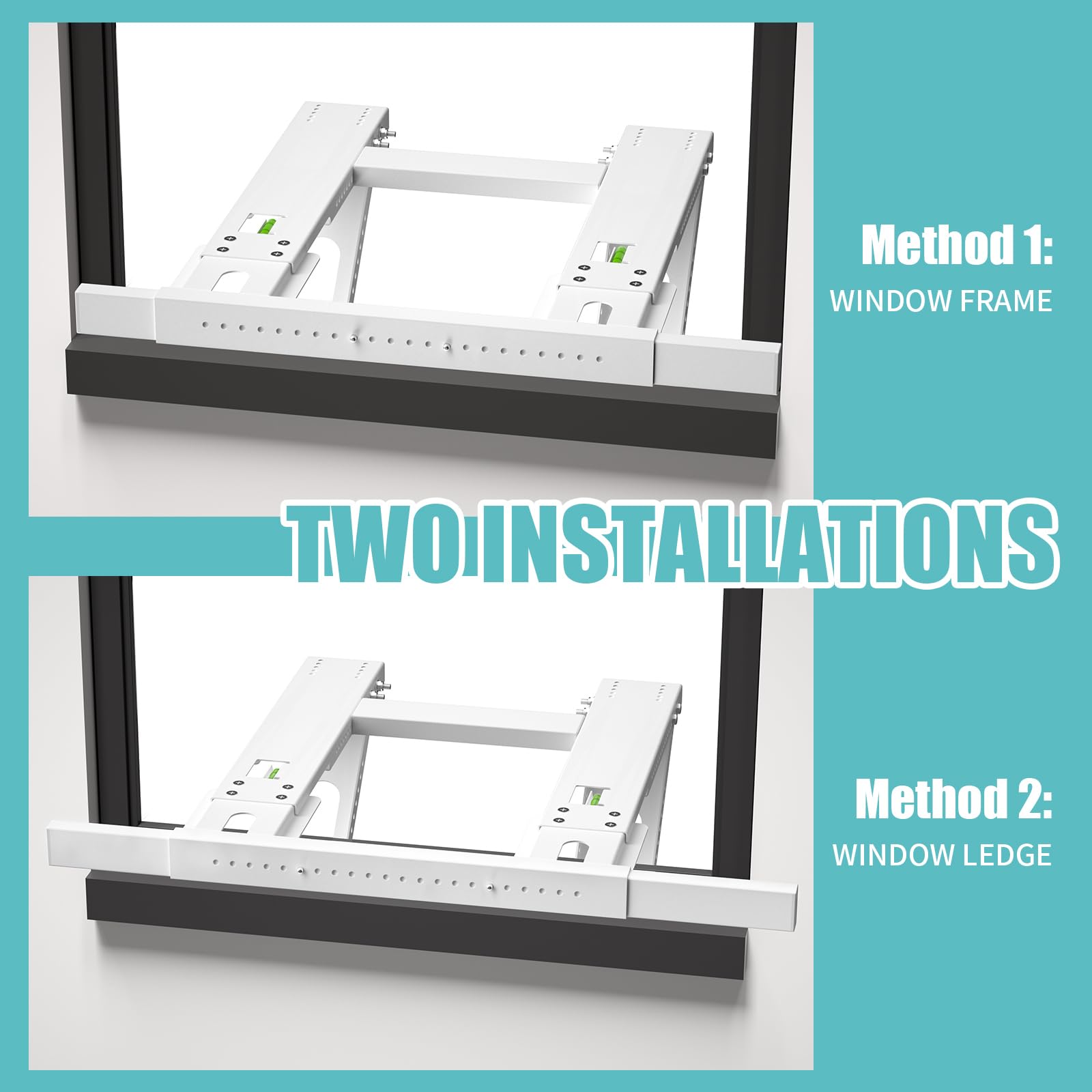 Retbtnm air conditioner bracket no-drill installation for quick setup