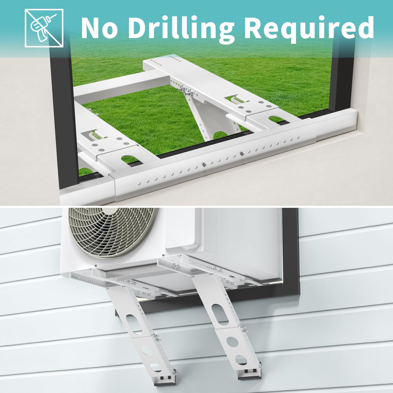 Retbtnm width adjustment for 31.5 to 41.7 inches fits many window sizes