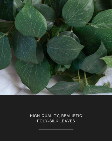 Retrograde pothos ivy silk plant in dark green for year‑round greenery.