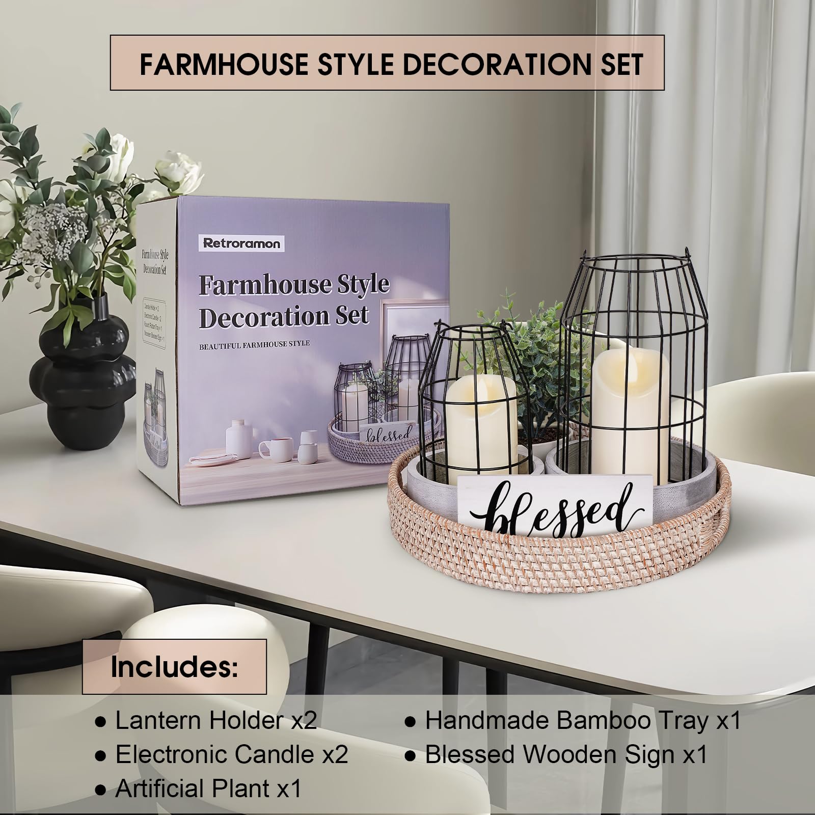 Retroramon rechargeable candles in two heights offer versatile lighting options.