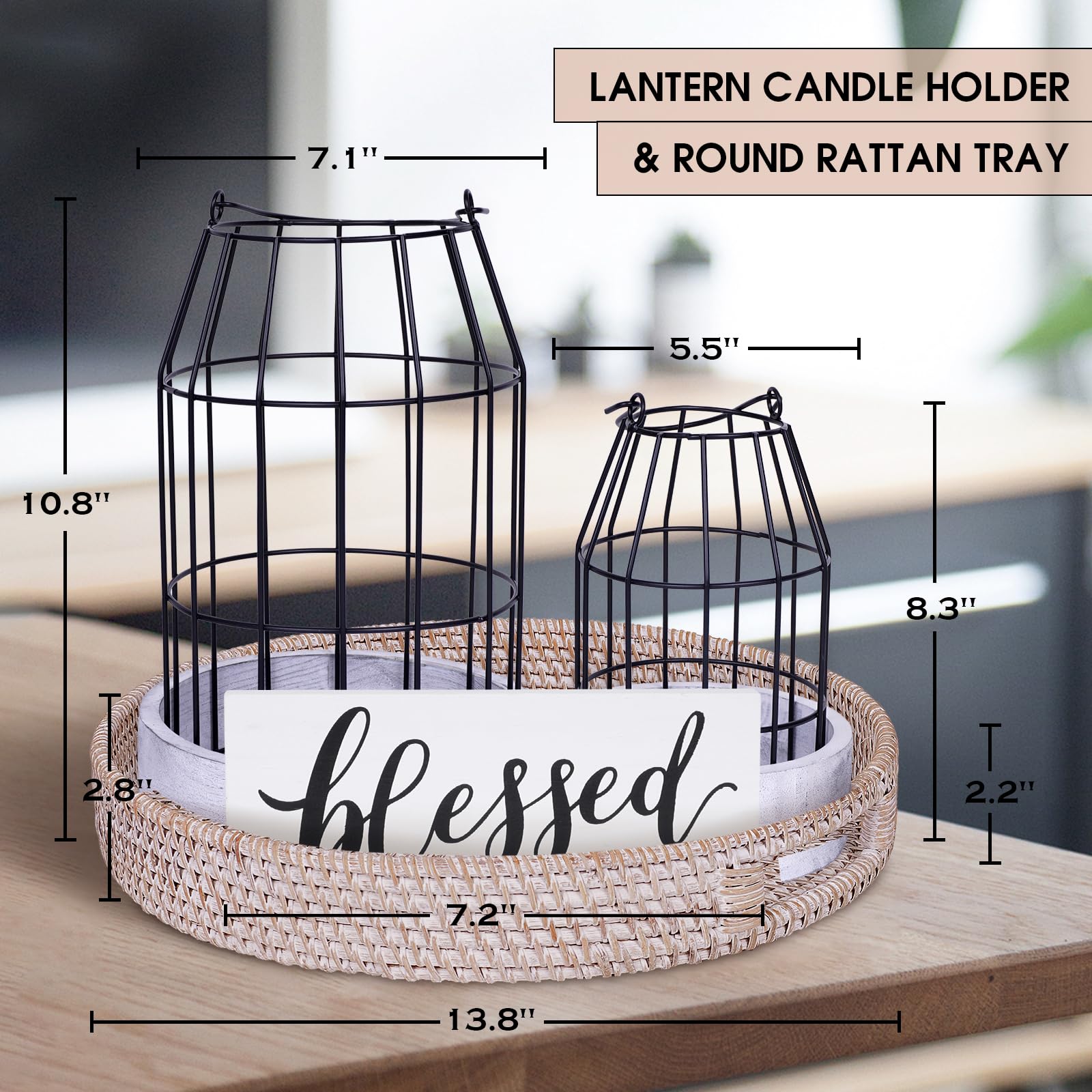 Retroramon rustic lantern holder large adds dramatic glow for dining tables and mantels.