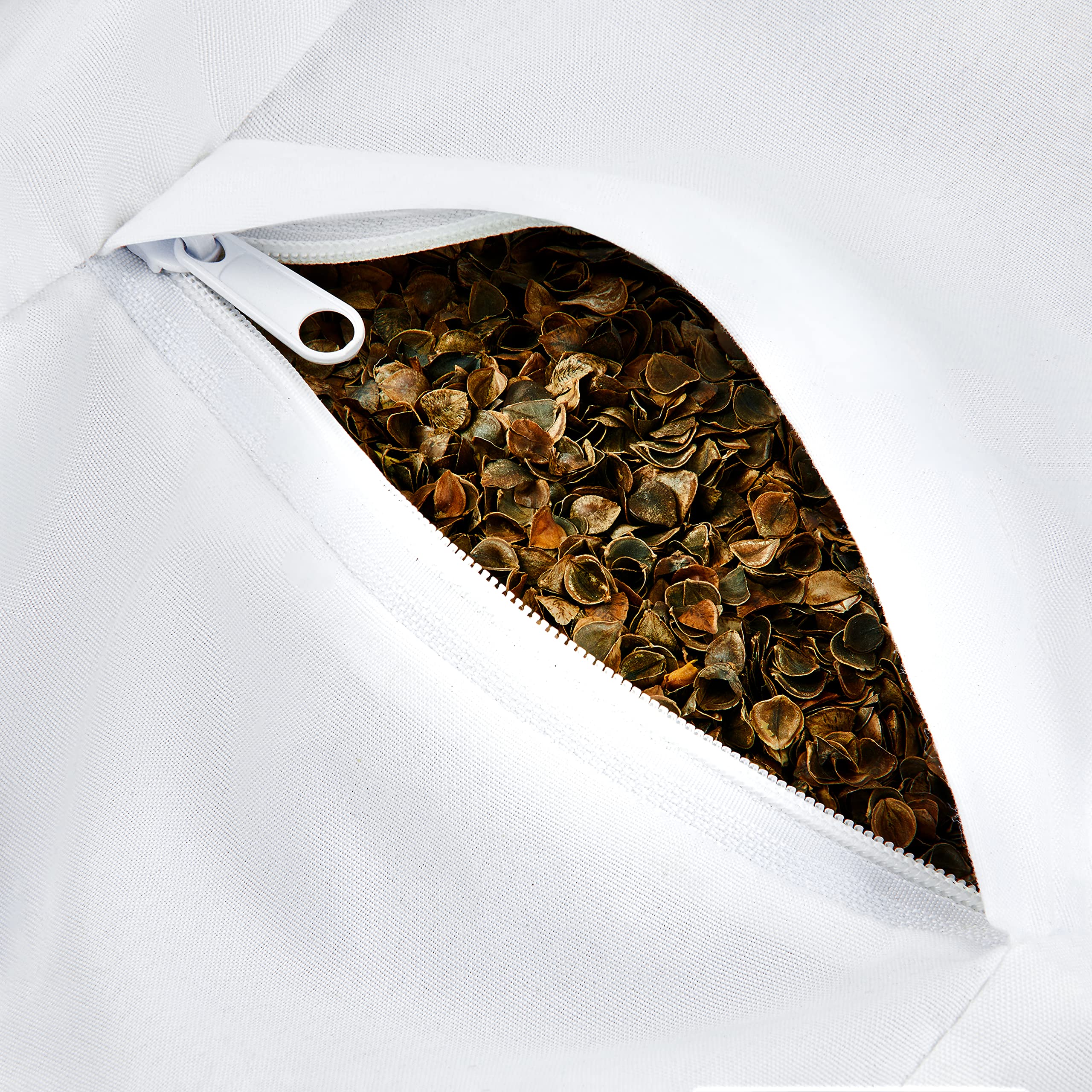 Inner compartment on Retrospec Sedona Zafu enables adjustable firmness.