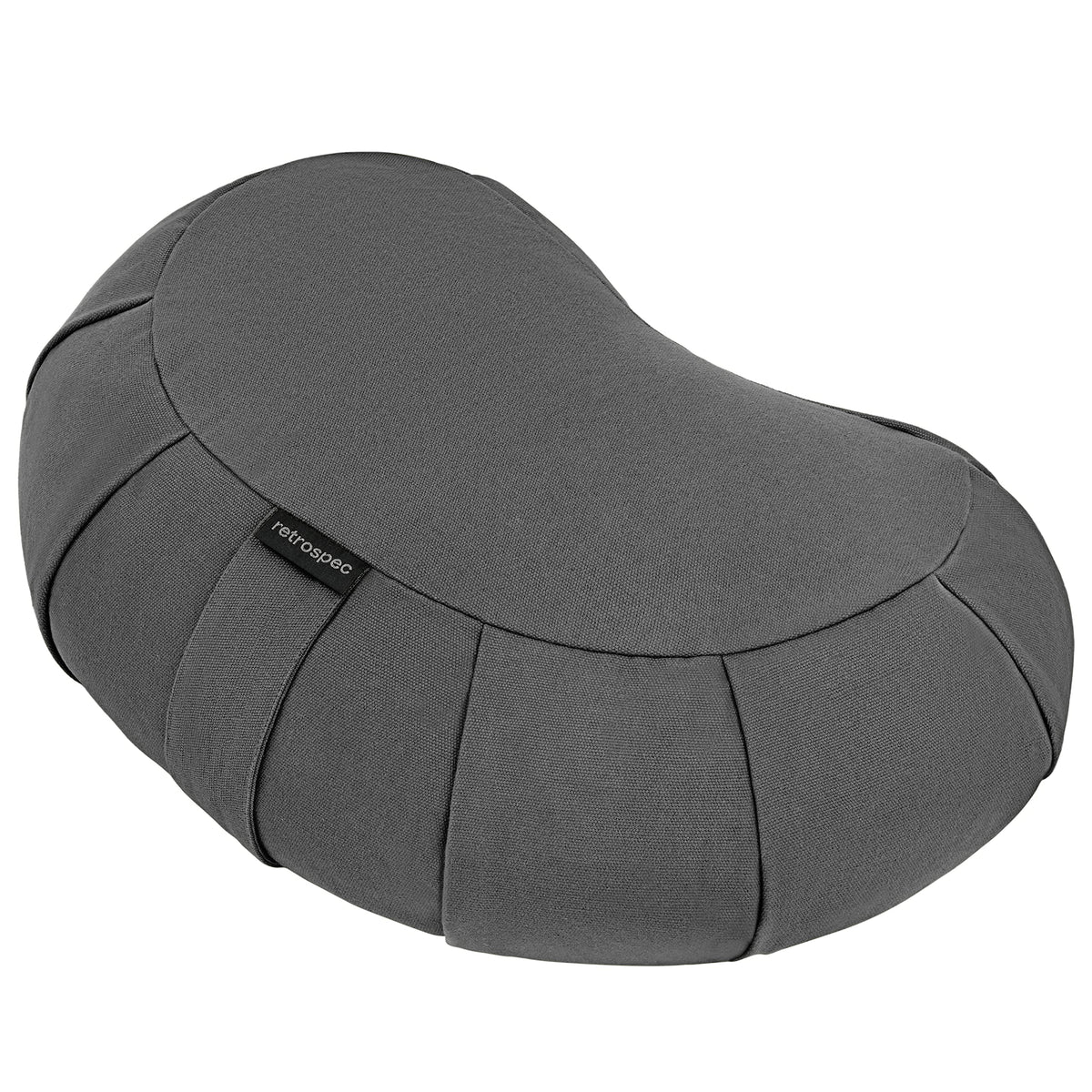 Retrospec Sedona Zafu with buckwheat hull fill supports posture during meditation.