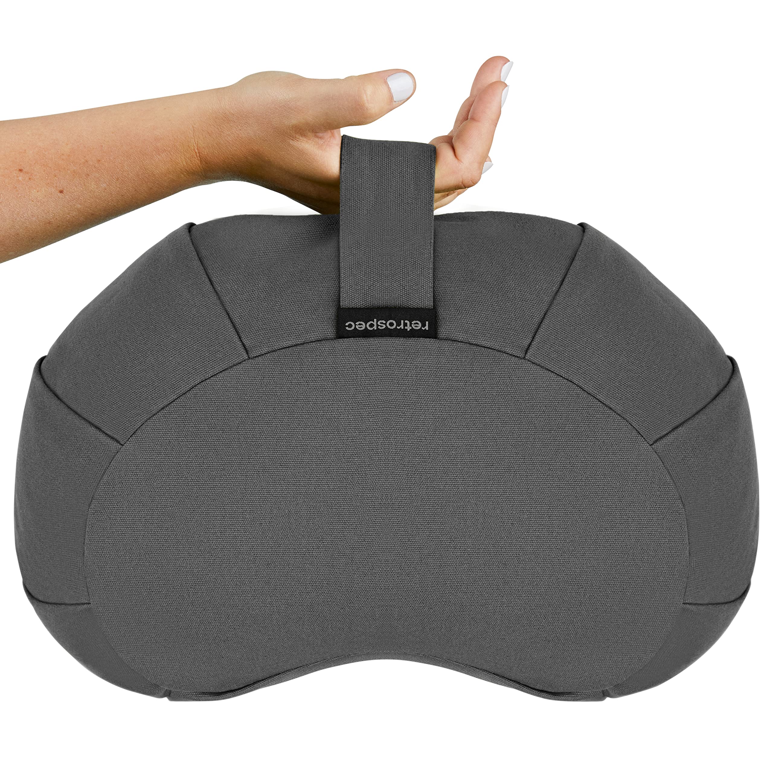 Sedona Zafu ergonomic design encourages posture during seated practice.