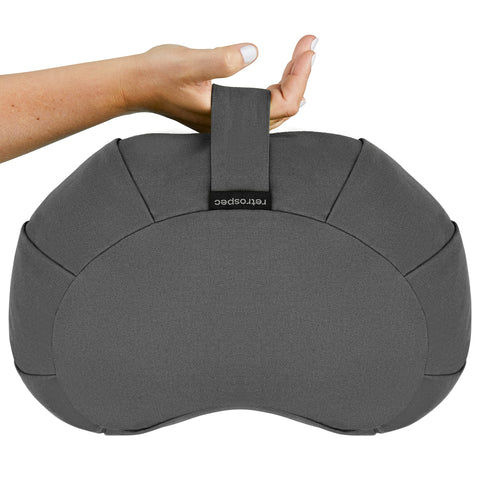 Sedona Zafu ergonomic design encourages posture during seated practice.