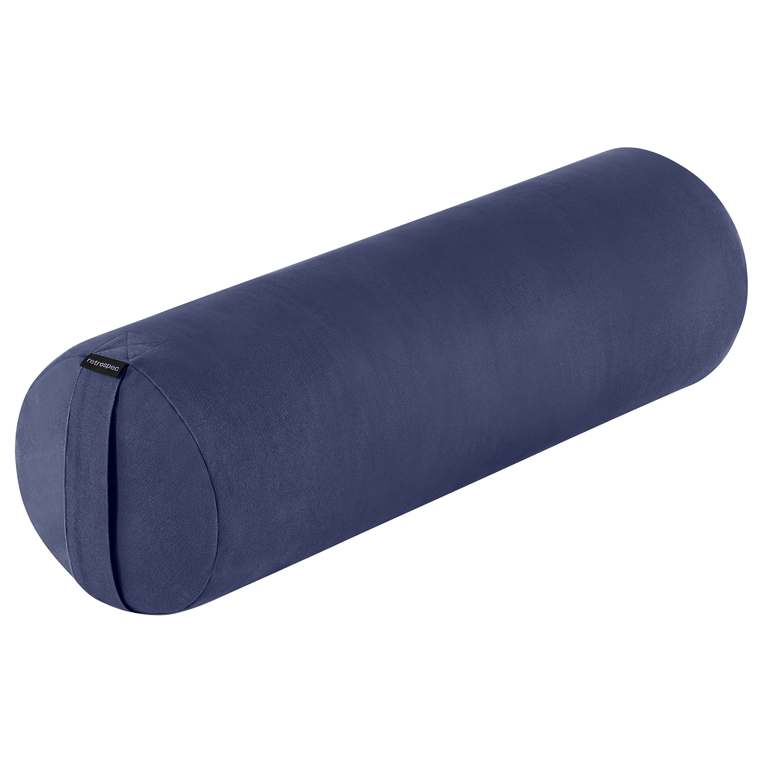 Retrospec Sequoia bolster cover close-up, breathable cotton texture and integrated zipper for easy cleaning