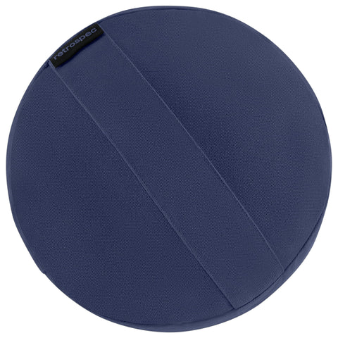 Interior PET blend filling maintains shape during daily yoga and meditation