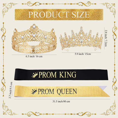 Retrowavy prom queen crown on model for an elegant prom look