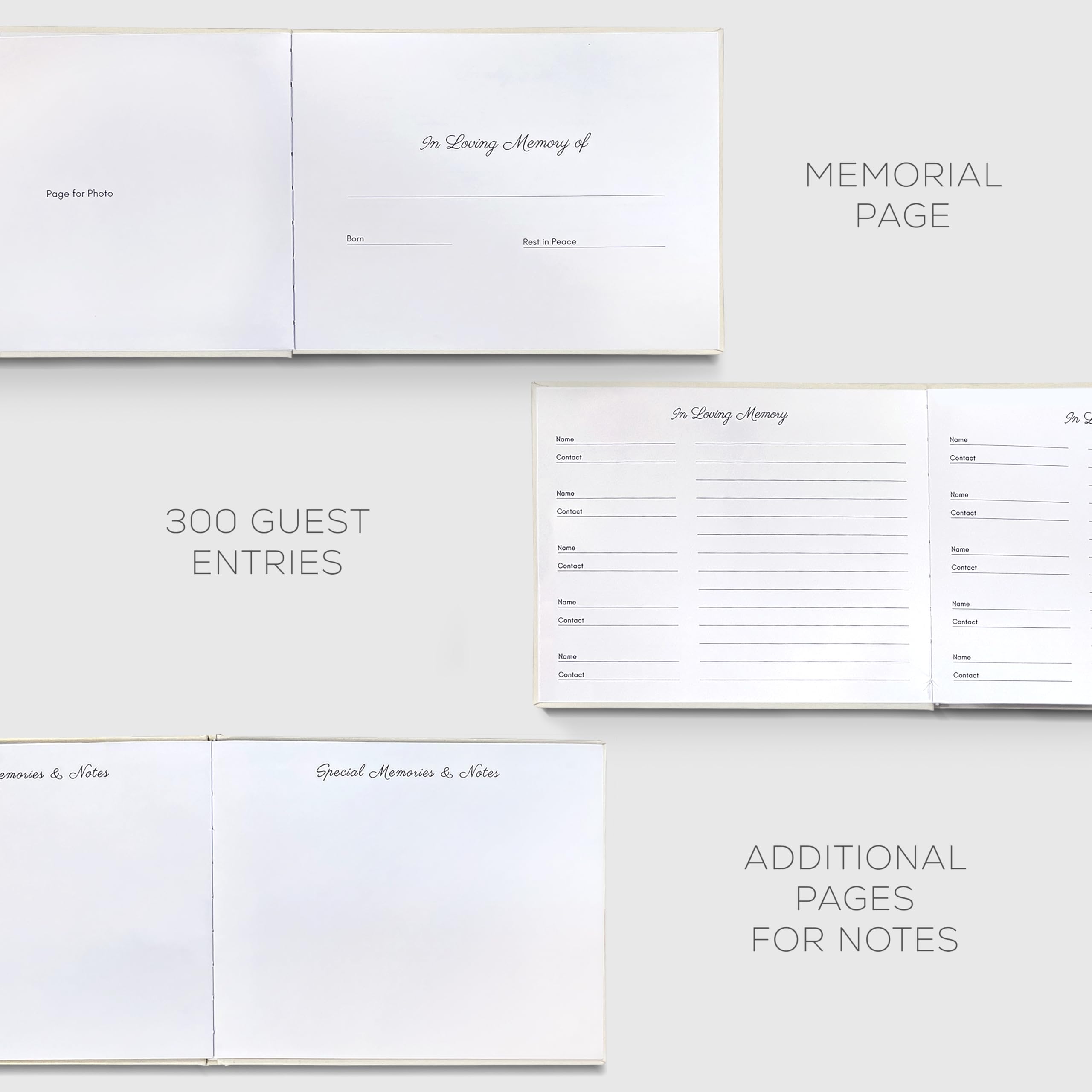 Revery back pocket feature to store photos and keepsakes from the service.