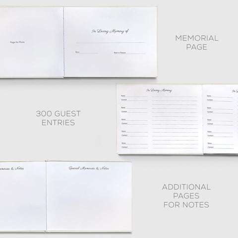 Revery back pocket feature to store photos and keepsakes from the service.